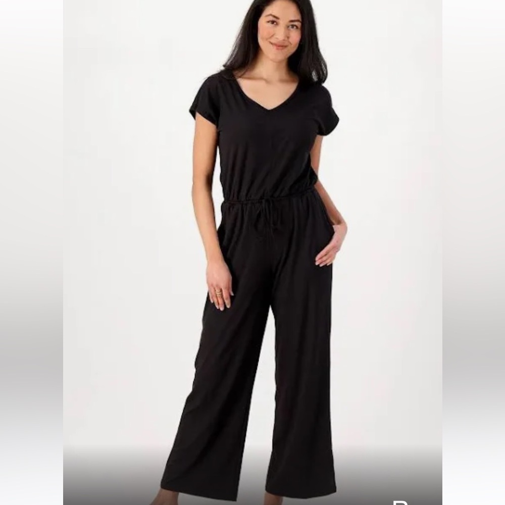 BNWOT CUDDL DUDS V-neck  Wide leg jumpsuit